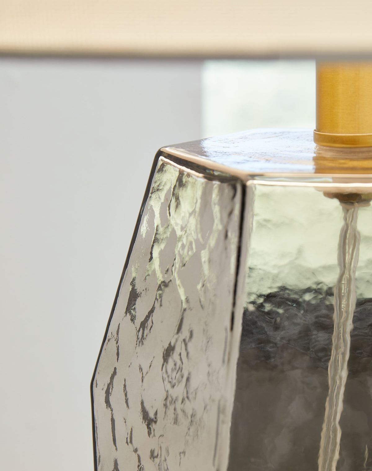 Taylow - Gray - Glass Table Lamp by Signature Design by Ashley® | Bel Furniture