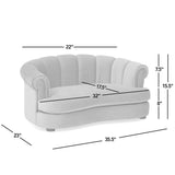 Halle - Rolled Arm Dog Bed - Pink
