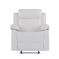 Blanche - Glider Recliner With LED, Pillow Top Arms