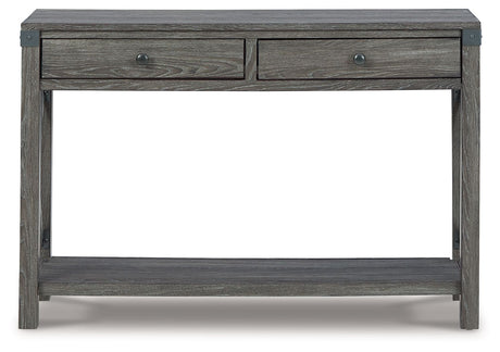 Freedan - Console Sofa Table - Grayish Brown