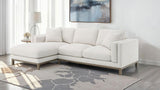 Geneva - Boucle Upholstered Sectional Chaise Sofa - Sand by Coaster Fine Furniture | Bel Furniture