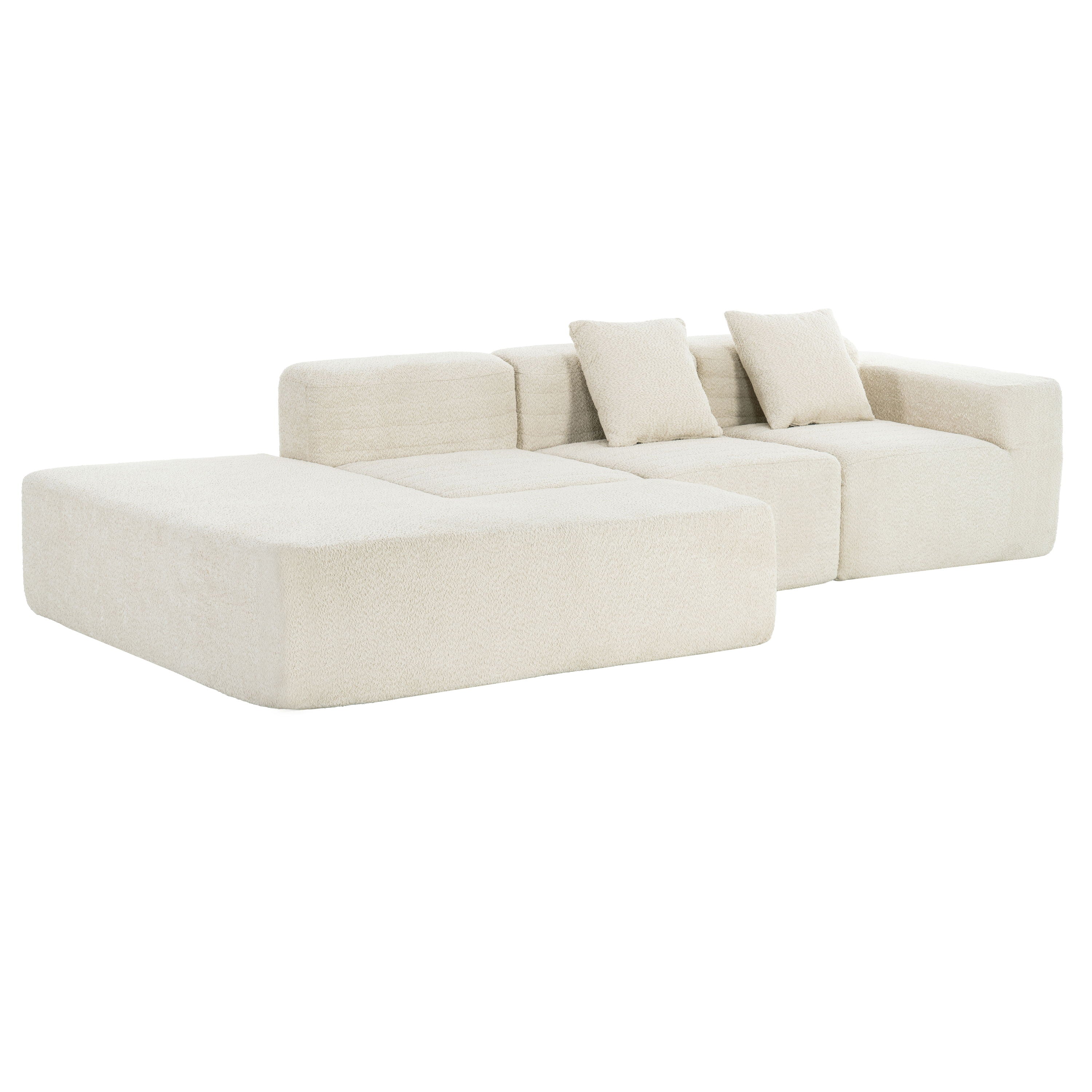 Sectional Sofa Full-Compressed Sofa Couch Free-Combined Sofa For Living Room