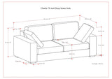 Charlie - Deep Seater Sofa by Simpli-Home | Bel Furniture