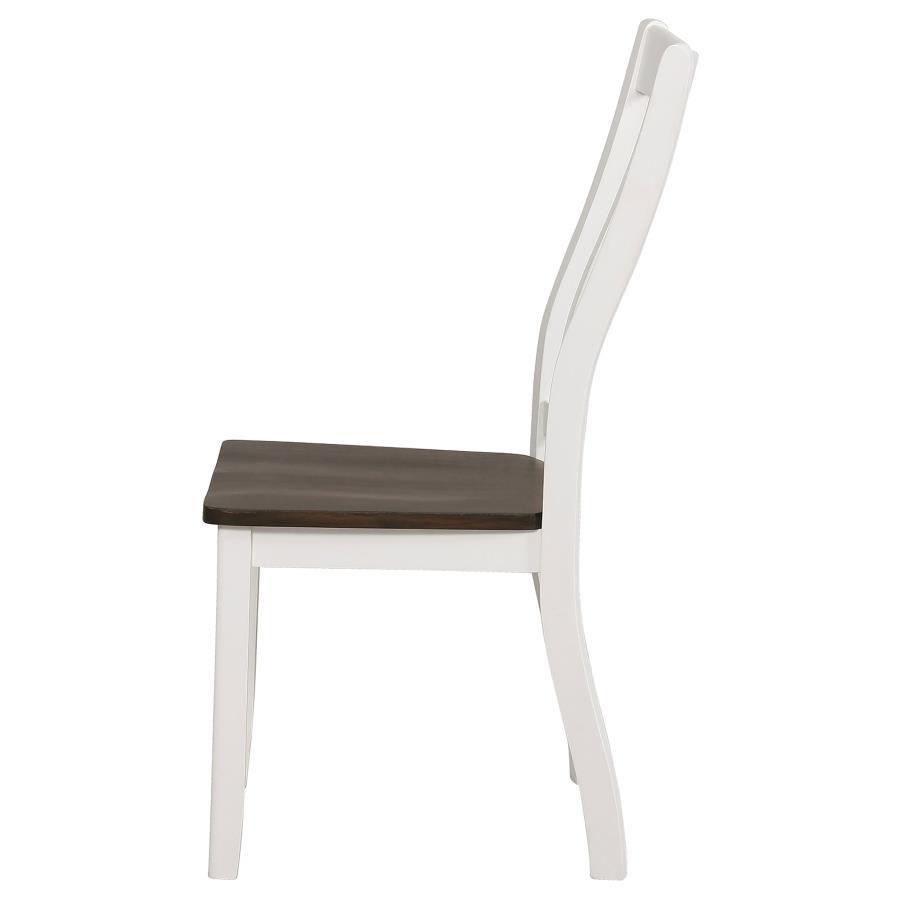 Kingman - Slat Back Dining Chairs (Set of 2) - Espresso And White