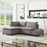 Madison - Fabric Reversible Sectional Sofa Ottoman by Lilola Home | Bel Furniture