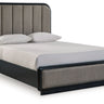 Rowanbeck - Upholstered Panel Bed Dark Gray by Signature Design by Ashley® | Bel Furniture