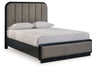 Rowanbeck - Upholstered Panel Bed Dark Gray by Signature Design by Ashley® | Bel Furniture