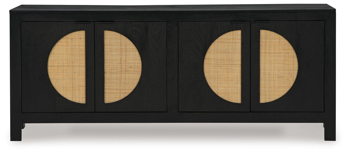 Cliffiings - Black / Natural - Accent Cabinet by Signature Design by Ashley® | Bel Furniture