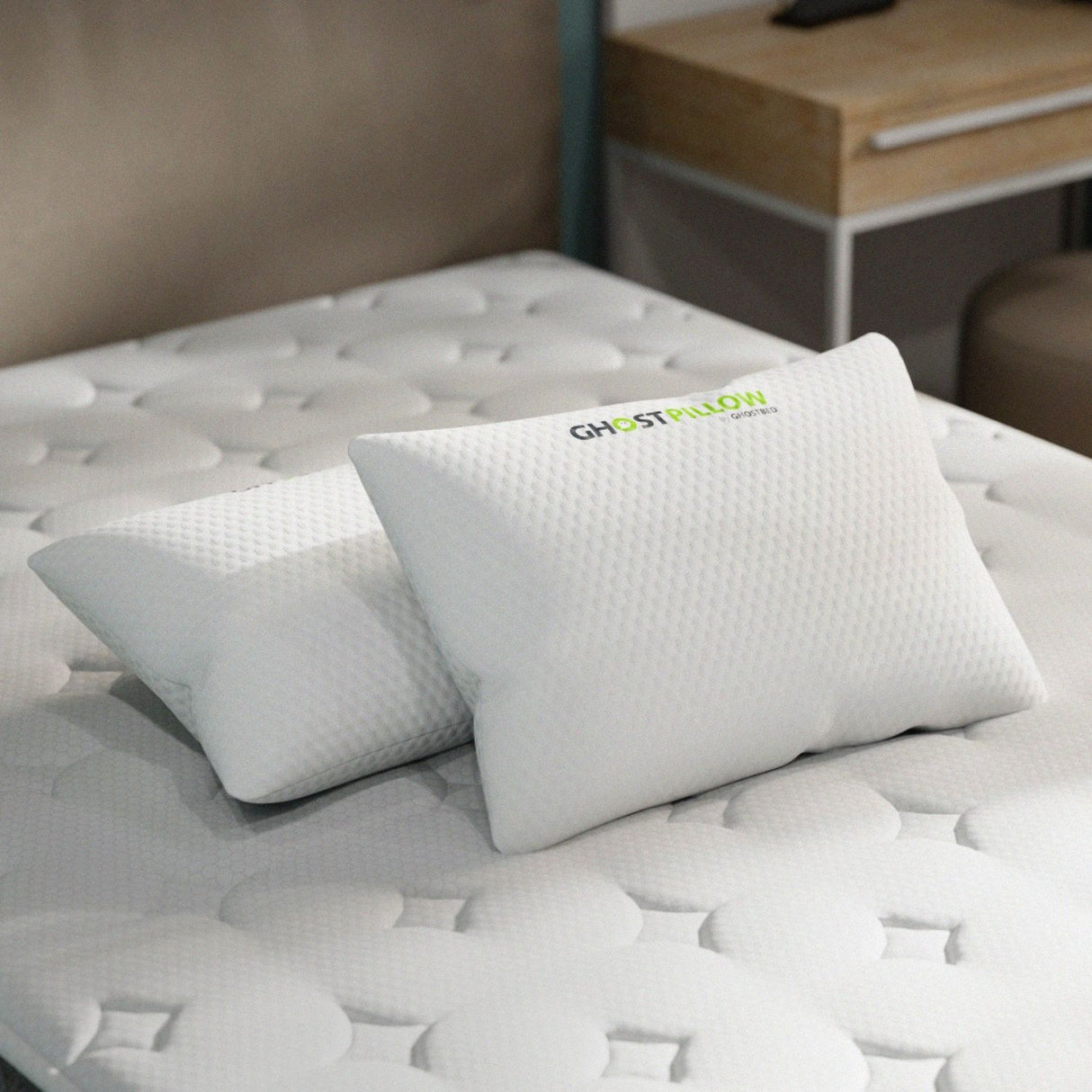 Ghostpillow Shredded - Customizable Soft Fluffy Gel Memory Foam & Siliconized Microfiber Pillow