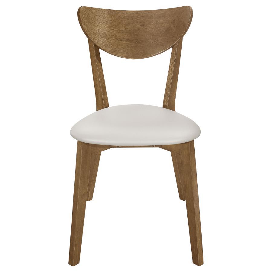 Kersey - Curved Wood Dining Side Chair (Set of 2) - Chestnut by CoasterEveryday | Bel Furniture