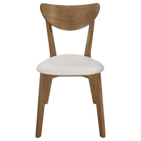 Kersey - Curved Wood Dining Side Chair (Set of 2) - Chestnut by CoasterEveryday | Bel Furniture
