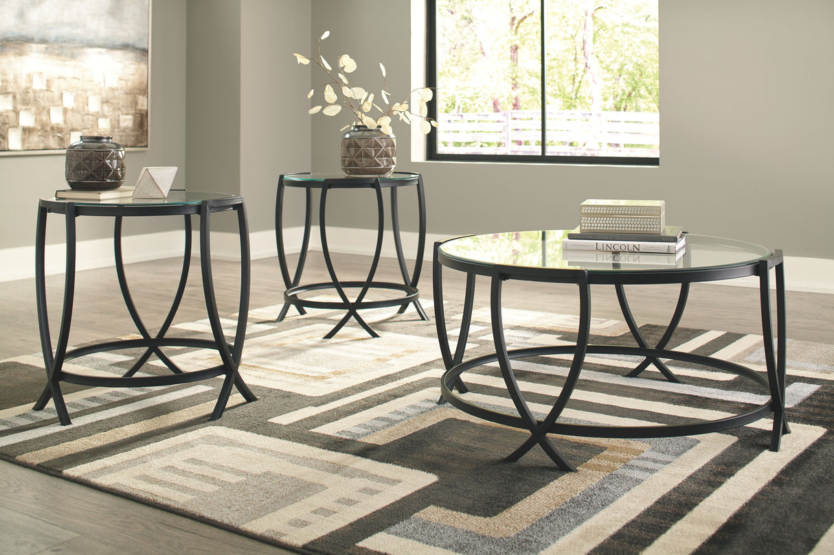 Tarrin - Black - Occasional Table Set (Set of 3) by Signature Design by Ashley® | Bel Furniture