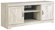 Bellaby - TV Stand W/Fireplace Option Light Brown 64''W x 20''D x 26''H by Signature Design by Ashley® | Bel Furniture