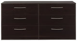 Finch - Black - Six Drawer Dresser by Signature Design by Ashley® | Bel Furniture