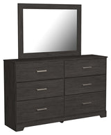 Belachime - Dresser Black Dresser & Mirror by Signature Design by Ashley® | Bel Furniture
