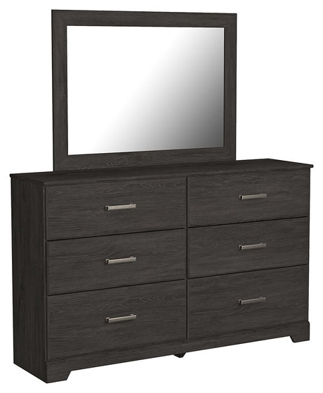 Belachime - Dresser Black Dresser & Mirror by Signature Design by Ashley® | Bel Furniture