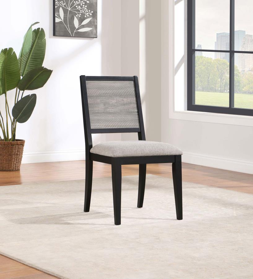 Elodie - Wood Dining Side Chair (Set of 2) - Gray And Black by Coaster Fine Furniture | Bel Furniture