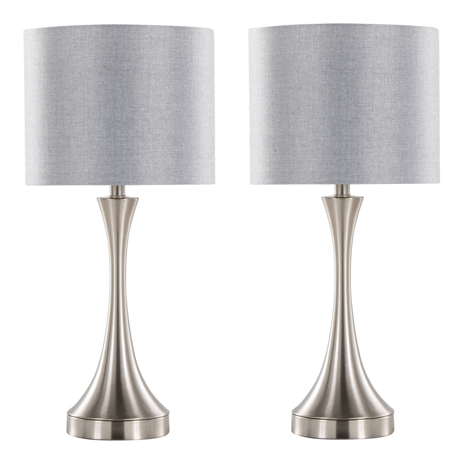 Lenuxe - Contemporary Table Lamp Built In USB Port (Set of 2)