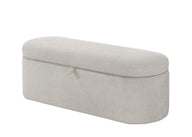 Philipa - Storage Bench Pearl Silver by Crown Mark | Bel Furniture