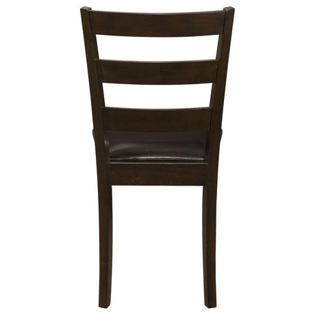 Guillen - 5 Piece Rectangular Dining Table Set - Cappuccino by CoasterEveryday | Bel Furniture