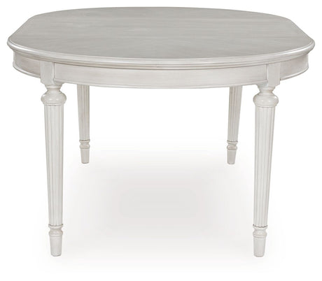 Montelaine - Antique White - Oval Dining Room Extension Table by Benchcraft® | Bel Furniture