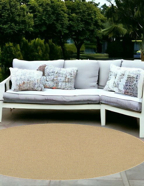 8' X 8' Indoor Outdoor Area Rug - Beige