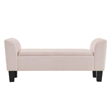 Mila - Velvet Ottoman Bench With Storage by Lilola Home | Bel Furniture