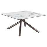 Carvell - Square Sintered Stone Table White Coffee Tables by Coaster Fine Furniture | Bel Furniture