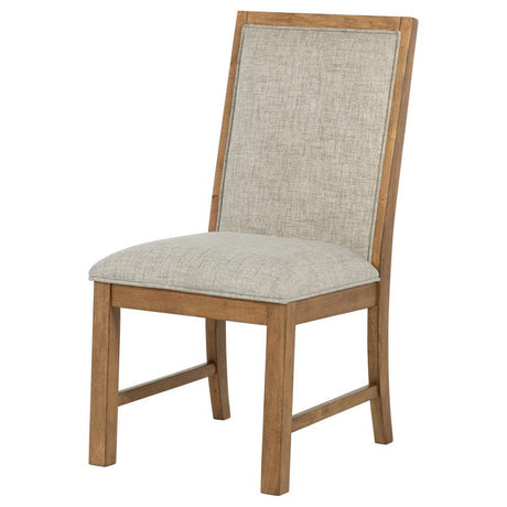 Bruner - Upholstered Dining Side Chair (Set of 2) - Brown by Coaster Fine Furniture | Bel Furniture