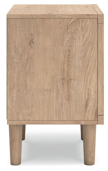 Cielden - Two-Tone - One Drawer Night Stand by Signature Design by Ashley® | Bel Furniture