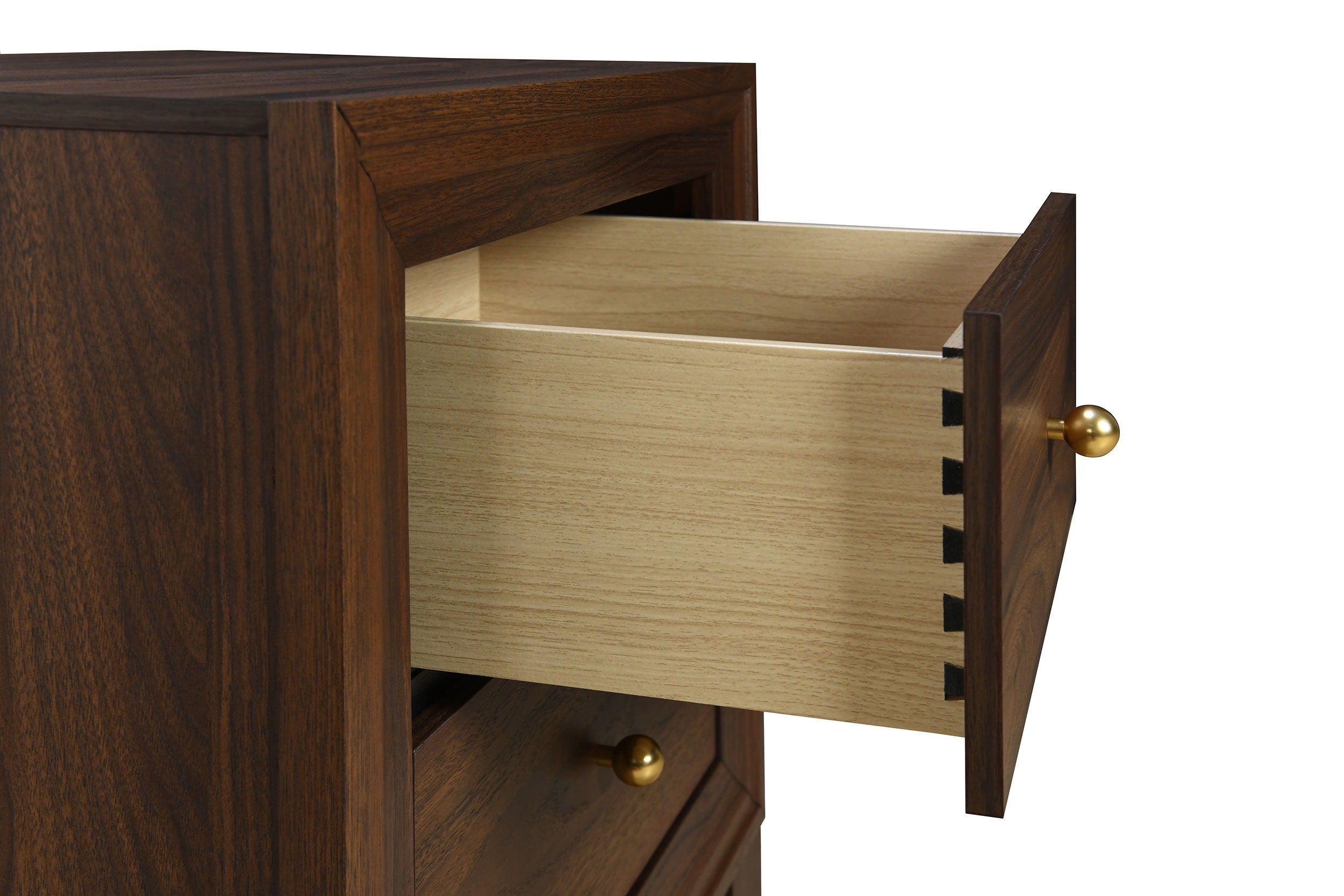 Welsley - 2-Drawer Nightstand Bedside Table - Walnut