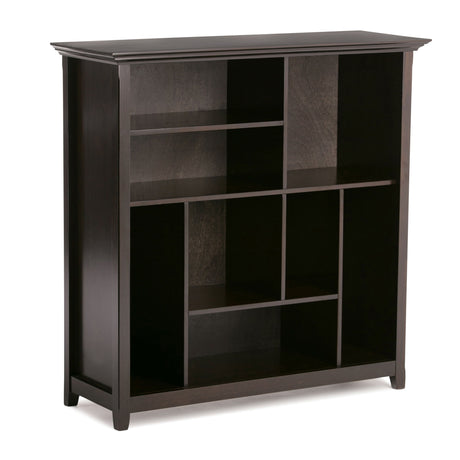 Amherst - Multi Cube Bookcase And Storage Unit Dark Brown by Simpli-Home | Bel Furniture