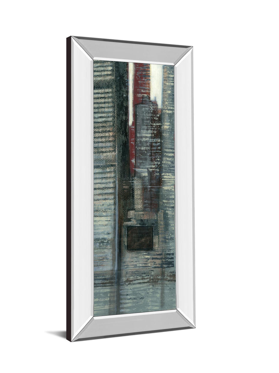 Urban Landscape VI By Norman Wyatt - Mirror Framed Print Wall Artt - Dark Gray