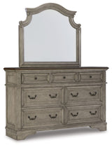 Lodenbay - Antique Gray - Dresser, Mirror by Signature Design by Ashley® | Bel Furniture