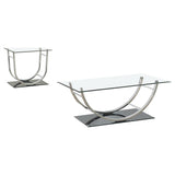 Danville - Glass Top Coffee Table Set by Coaster Fine Furniture | Bel Furniture