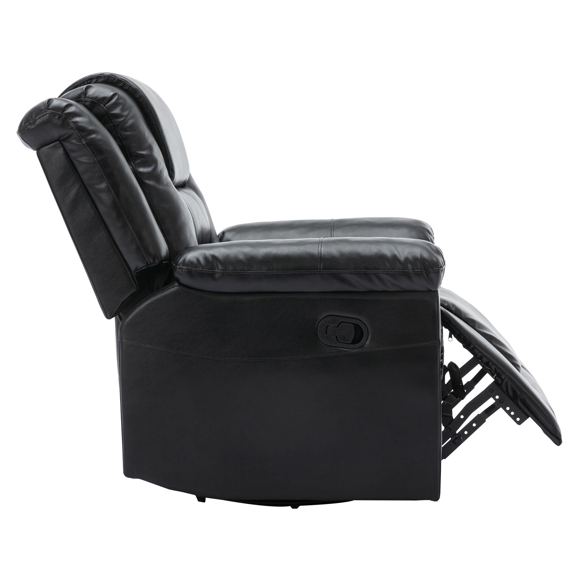 360° Swivel And Rocking Home Theater Recliner Manual Recliner Chair With Wide Armrest For Living Room