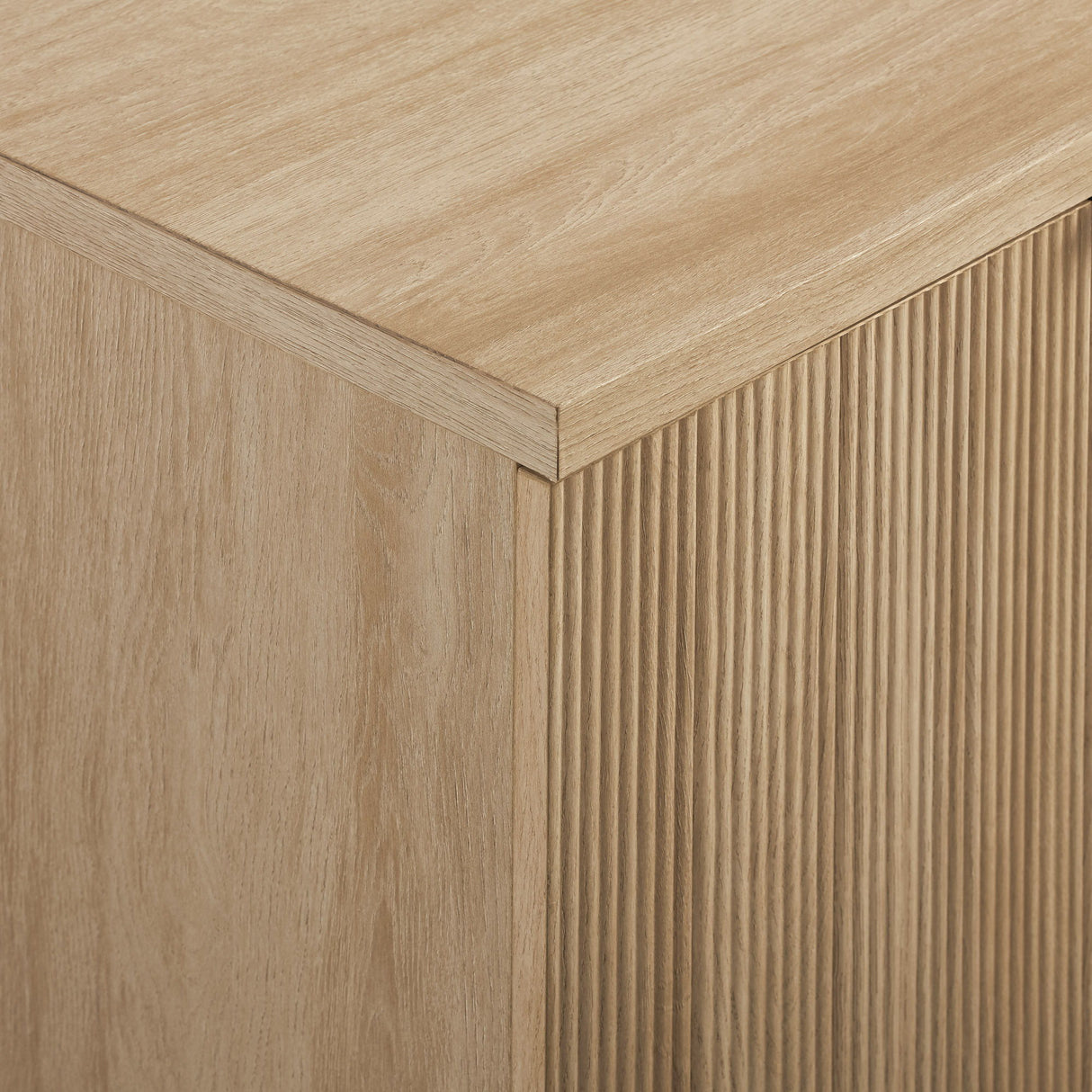 Modern Fluted Door Minimalist Storage Sideboard by Walker Edison | Bel Furniture