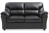 Chic Padded Love Seat For Modern Living - Black by Glory Furniture | Bel Furniture
