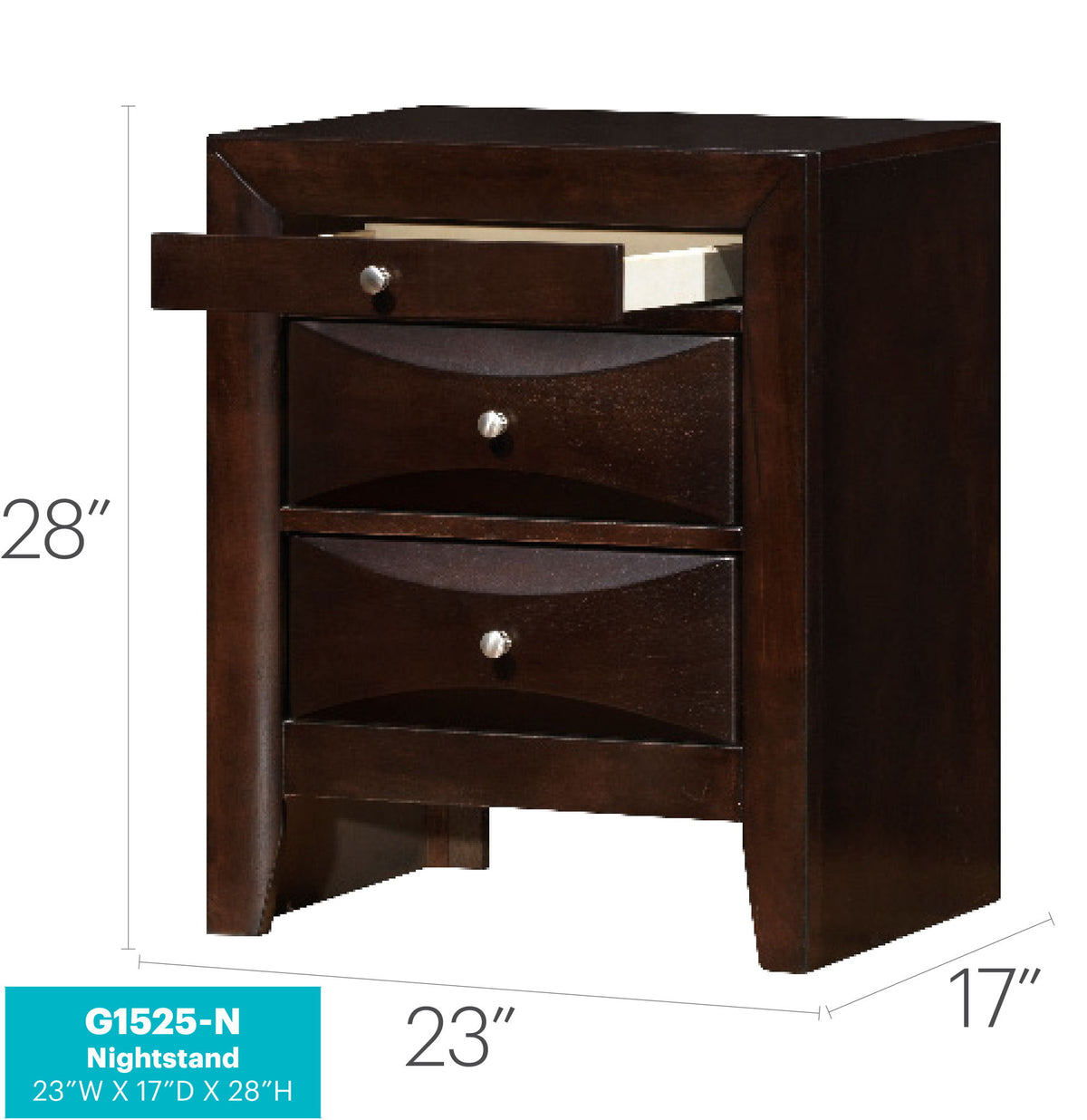 Marilla - Nightstand - Cappuccino