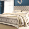 Realyn - Upholstered Sleigh Bed White by Signature Design by Ashley® | Bel Furniture