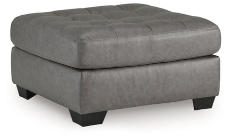 Clairette Court - Alloy - Oversized Accent Ottoman by Benchcraft® | Bel Furniture