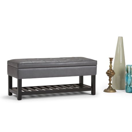 Cosmopolitan - Storage Ottoman Bench With Open Bottom - view 8