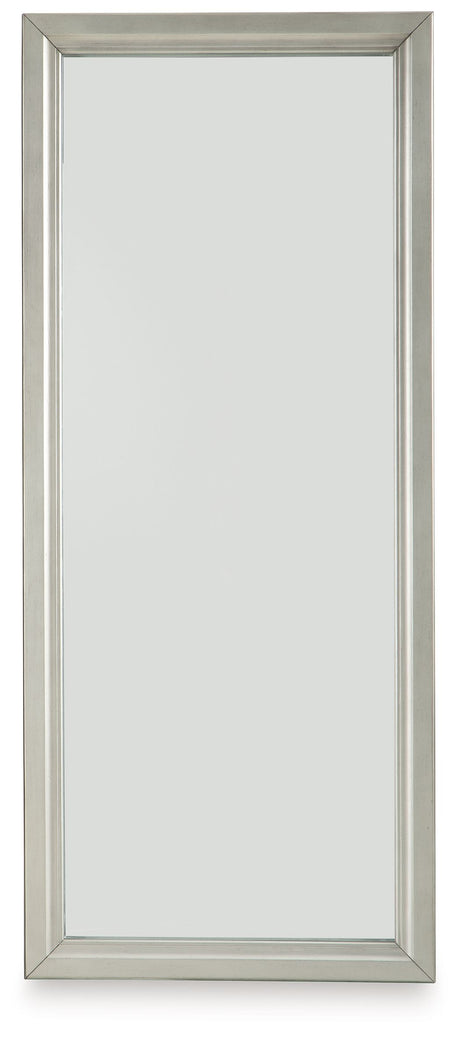 Evesen - Champagne - Floor Standing Mirror With Storage by Signature Design by Ashley® | Bel Furniture