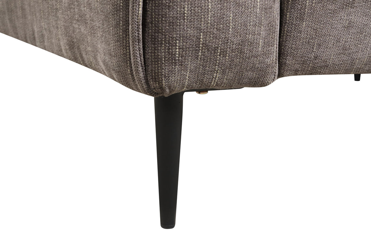 Valentina - Chenille Chair With Metal Legs And Throw Pillow by Lilola Home | Bel Furniture