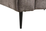 Valentina - Chenille Chair With Metal Legs And Throw Pillow by Lilola Home | Bel Furniture