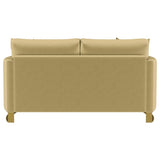 Corliss - Upholstered Arched Arm Loveseat by CoasterElevations | Bel Furniture