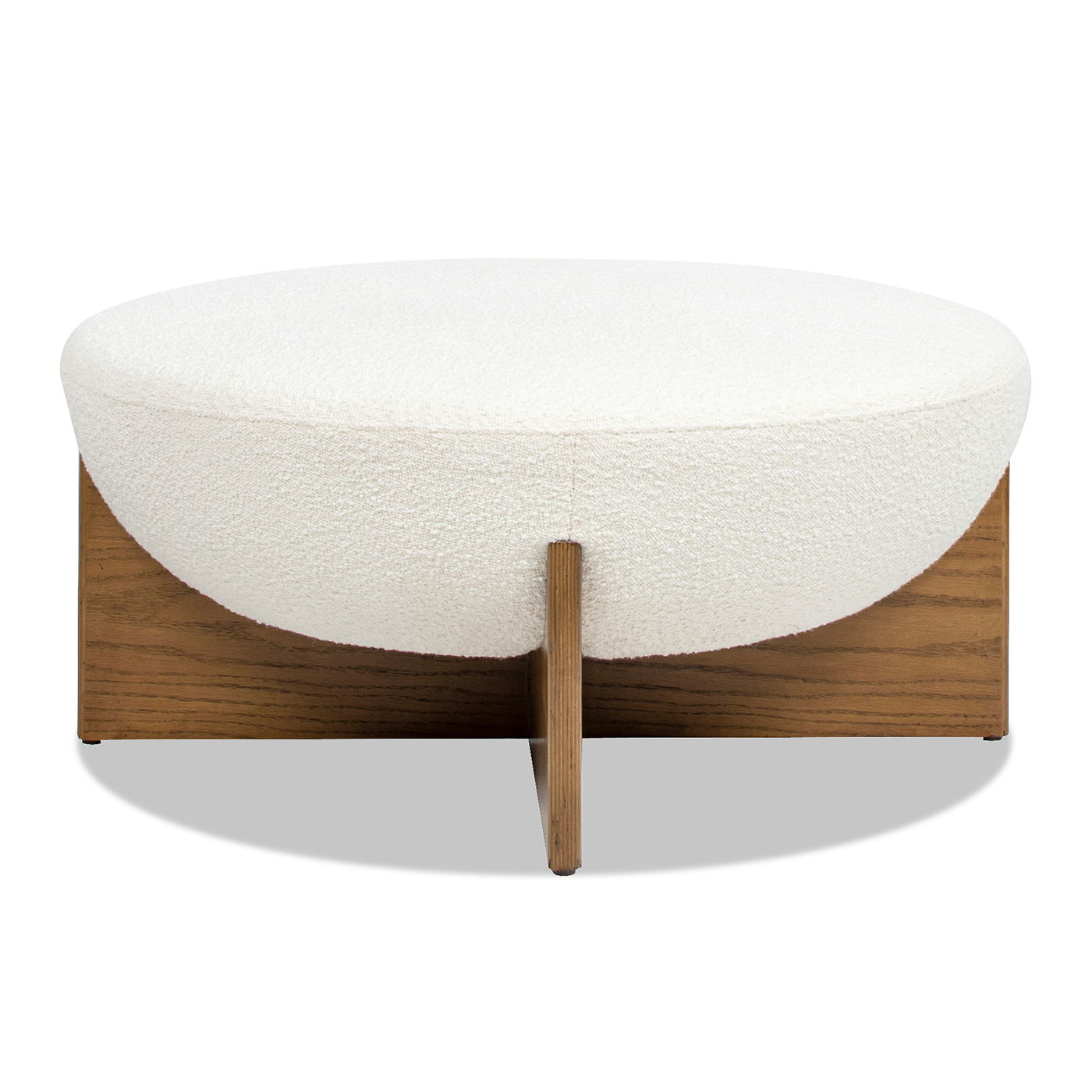 Bali Round Upholstered Ottoman - Thumbnail 2