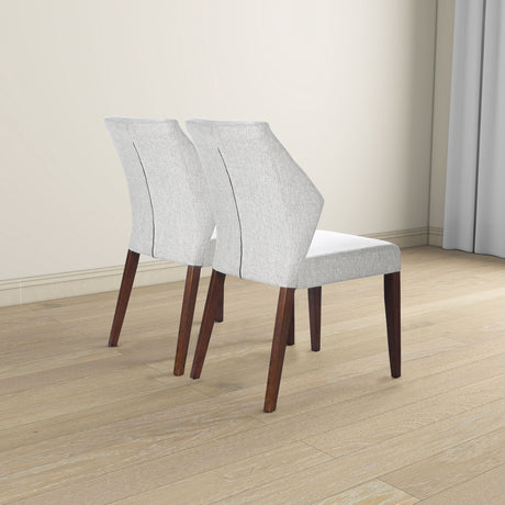 Luca - Dining Chair (Set of 2) - Light Gray by Ashcroft Furniture | Bel Furniture