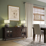 Artisan - Large Sideboard Buffet - Dark Chestnut Brown by Simpli-Home | Bel Furniture