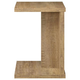 Clower - Engineered Wood C-Shaped Sofa Side Table